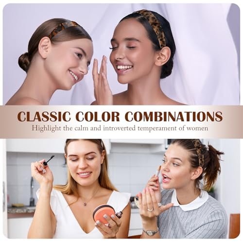 Maysing 2 Pcs Tortoise Shell Wide Headband - Acetate Resin, No Headache, Non-Slip Hairband for Women Avelisse