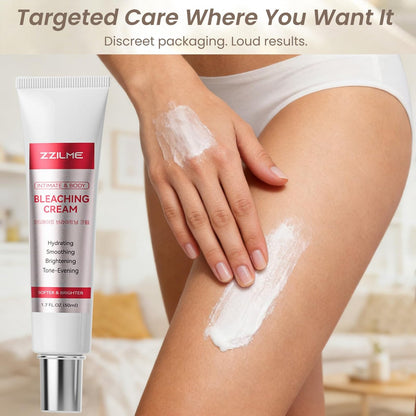 ZZILME Intimate Brightening Body Cream for Women – Niacinamide, Vitamin C & Aloe Moisturizer for Underarms, Bikini Line, Knees & Inner Thighs – 1.7 fl oz Avelisse