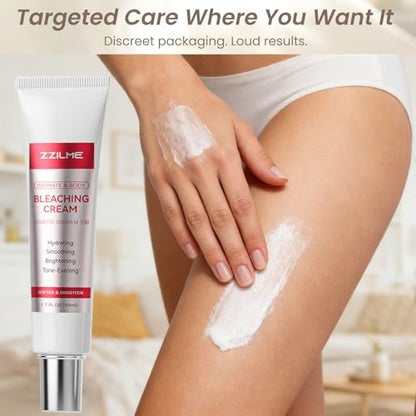 ZZILME Intimate Brightening Body Cream for Women – Niacinamide, Vitamin C & Aloe Moisturizer for Underarms, Bikini Line, Knees & Inner Thighs – 1.7 fl oz Avelisse