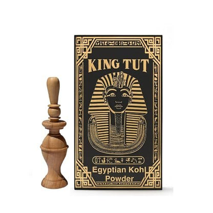 HALAL King Tut Egyptian Eyeliner Loose Powder – Long-Lasting Dark Black, Smooth & Easy Application, Bold & Dramatic Looks, Traditional Egyptian Formula Avelisse