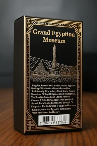 HALAL King Tut Egyptian Eyeliner Loose Powder – Long-Lasting Dark Black, Smooth & Easy Application, Bold & Dramatic Looks, Traditional Egyptian Formula Avelisse
