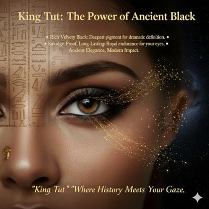 HALAL King Tut Egyptian Eyeliner Loose Powder – Long-Lasting Dark Black, Smooth & Easy Application, Bold & Dramatic Looks, Traditional Egyptian Formula Avelisse
