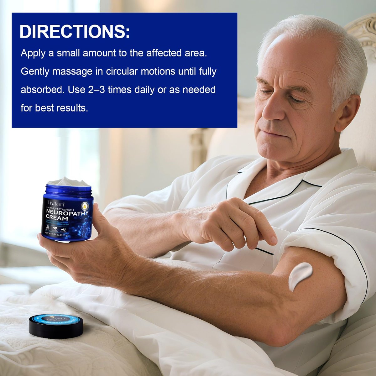 ZIXAOK Neuropathy Pain Relief Cream – Soothes Burning, Tingling & Nerve Discomfort in Feet, Hands, Legs, Fast-Absorbing Formula with Natural Ingredients, Deep Moisturizing for Men & Women - görsel 17