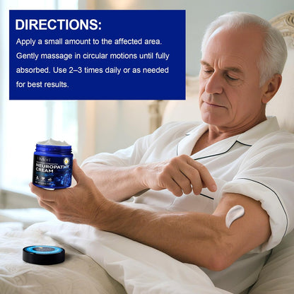 ZIXAOK Neuropathy Pain Relief Cream – Soothes Burning, Tingling & Nerve Discomfort in Feet, Hands, Legs, Fast-Absorbing Formula with Natural Ingredients, Deep Moisturizing for Men & Women