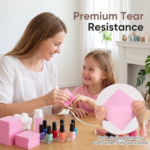 1200 Lint Free Nail Wipes - Acetone Nail Polish Remover Pads for Gel Nail Art & Eyelash Extensions - görsel 13