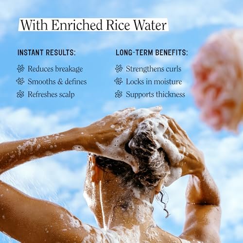 California Naturals Dream Curl Shampoo & Conditioner Set – Rice Water & Shea Butter for Soft, Bouncy, Frizz-Free Curls – Vegan, Sulfate-Free, Silicone-Free, Color Safe, 16.5 oz Each Avelisse