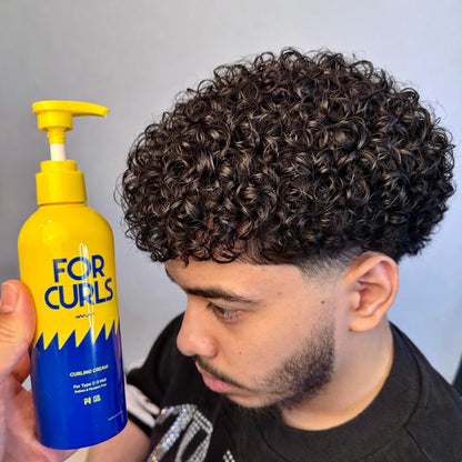 FOR CURLS Curl Cream for Curly & Wavy Hair - 8.4 oz - Anti-Frizz, Lightweight, Non-Crunchy - Sulfate & Paraben Free - Type 2-3 Hair Avelisse