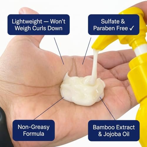 FOR CURLS Curl Cream for Curly & Wavy Hair - 8.4 oz - Anti-Frizz, Lightweight, Non-Crunchy - Sulfate & Paraben Free - Type 2-3 Hair Avelisse