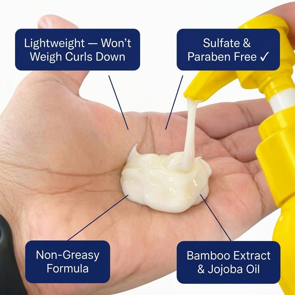 FOR CURLS Curl Cream for Curly & Wavy Hair - 8.4 oz - Anti-Frizz, Lightweight, Non-Crunchy - Sulfate & Paraben Free - Type 2-3 Hair Avelisse