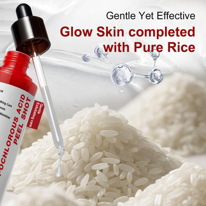 Gentle Exfoliating Serum with Hypochlorous Acid & Rice Extract - Daily Peel Solution for Smooth & Radiant Skin - 80ml Avelisse