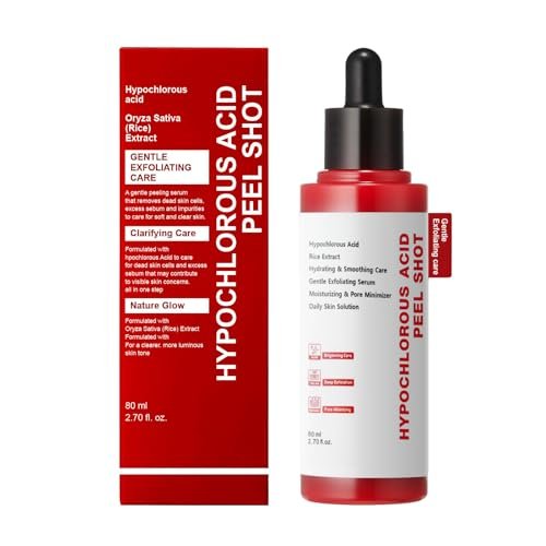 Gentle Exfoliating Serum with Hypochlorous Acid & Rice Extract - Daily Peel Solution for Smooth & Radiant Skin - 80ml Avelisse