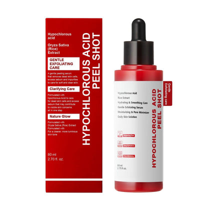 Gentle Exfoliating Serum with Hypochlorous Acid & Rice Extract - Daily Peel Solution for Smooth & Radiant Skin - 80ml Avelisse
