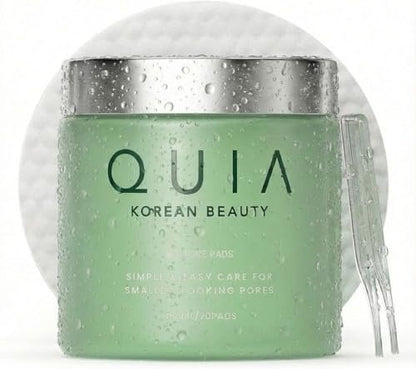 QUIA Toner Pads – AHA/BHA Dual-Action Exfoliate and Hydrate All in One – Soothing Formula for Sensitive Skin – Reduces Blackheads and Blemishes – 70 Gentle Textured Pads – Korean Skincare Avelisse