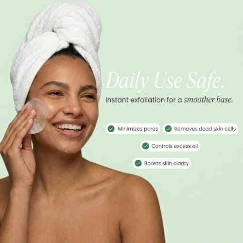 QUIA Toner Pads – AHA/BHA Dual-Action Exfoliate and Hydrate All in One – Soothing Formula for Sensitive Skin – Reduces Blackheads and Blemishes – 70 Gentle Textured Pads – Korean Skincare Avelisse
