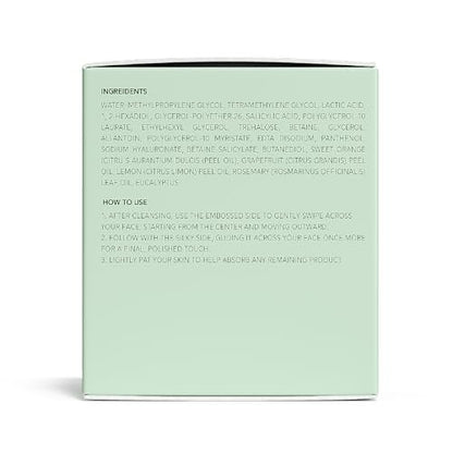 QUIA Toner Pads – AHA/BHA Dual-Action Exfoliate and Hydrate All in One – Soothing Formula for Sensitive Skin – Reduces Blackheads and Blemishes – 70 Gentle Textured Pads – Korean Skincare Avelisse