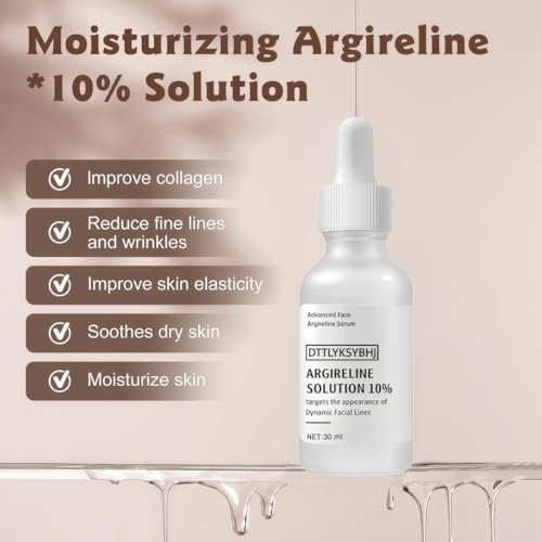 Argireline Solution 10% Serum for Face – Anti-Aging Facial Serum to Improve Sagging and Fine Lines, Skin Firming, Hydrating & Boosts Elasticity, For Women & Men, All Skin Types, 30ml - görsel 4
