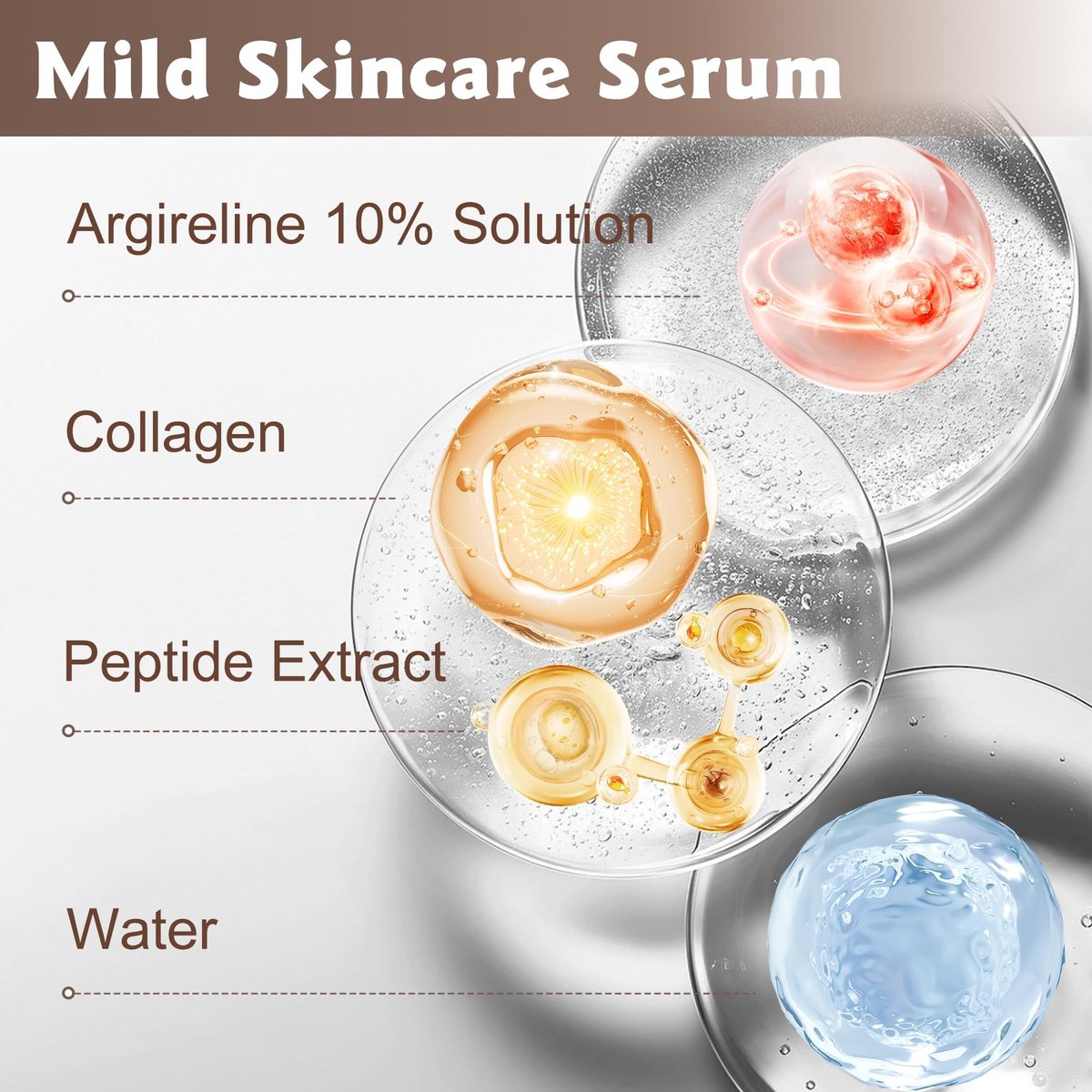 Argireline Solution 10% Serum for Face – Anti-Aging Facial Serum to Improve Sagging and Fine Lines, Skin Firming, Hydrating & Boosts Elasticity, For Women & Men, All Skin Types, 30ml - görsel 11