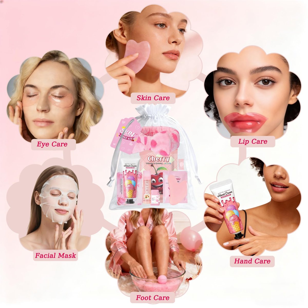 72-Piece Spa Party Supplies for Girls | DIY Face Masks, Lip Balm, Under Eye Patches, Bath Bombs & Headband | Sleepover Birthday Kit for Women Avelisse