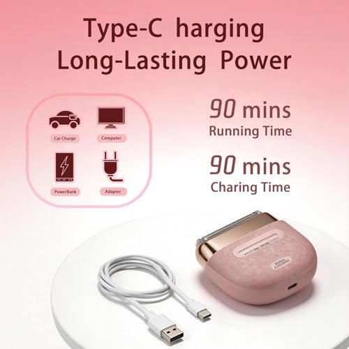 Electric Razors for Women – Cordless Rechargeable Foil Shaver & Precision Body Trimmer for Bikini Line, Face, Underarms, Legs, Arms, Lips – Travel-Friendly & Home Compatible Avelisse