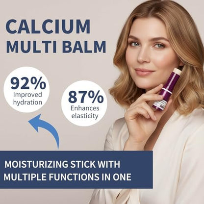 Lampolar 2PCS Calcium Multi Balm Stick - All-in-One Collagen Moisturizing Stick for Face, Eyes, Lips & Neck, Lightweight Hydration Travel-Friendly Skincare