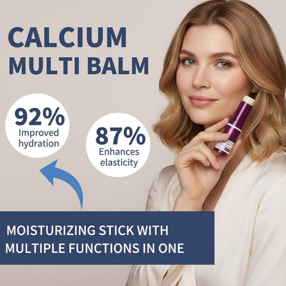 Lampolar 2PCS Calcium Multi Balm Stick - All-in-One Collagen Moisturizing Stick for Face, Eyes, Lips & Neck, Lightweight Hydration Travel-Friendly Skincare