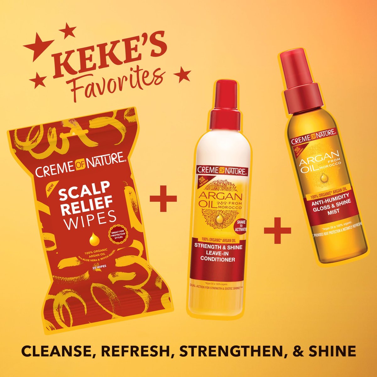 Creme of Nature Argan Oil from Morocco Scalp Relief Wipes - Moisturizing Cleanser for Dry, Irritated Scalp, Braids & Locs Care, 20 Count - görsel 15