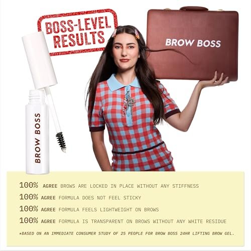 ColourPop Brow Boss Clear Brow Gel - 24HR Lifting Waterproof Eyebrow Gel, Flake-Proof & Zero Residue, Sculpted Hold & Lamination Effect, Infused with Panthenol & Rosemary Extract (0.23 Fl Oz) - görsel 14