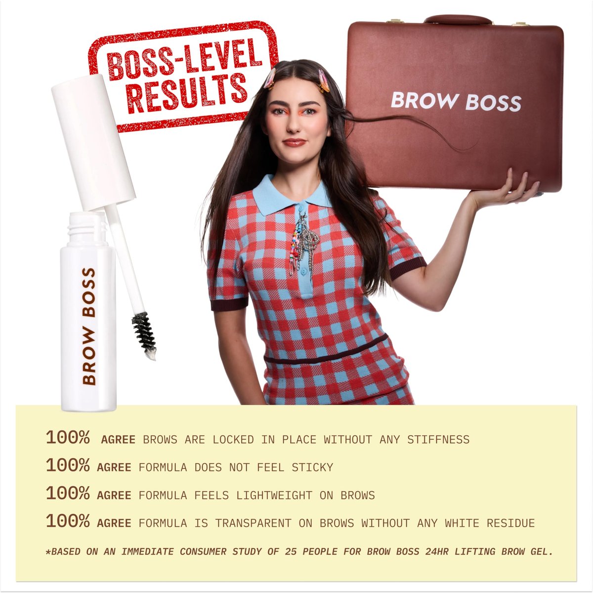 ColourPop Brow Boss Clear Brow Gel - 24HR Lifting Waterproof Eyebrow Gel, Flake-Proof & Zero Residue, Sculpted Hold & Lamination Effect, Infused with Panthenol & Rosemary Extract (0.23 Fl Oz) - görsel 13