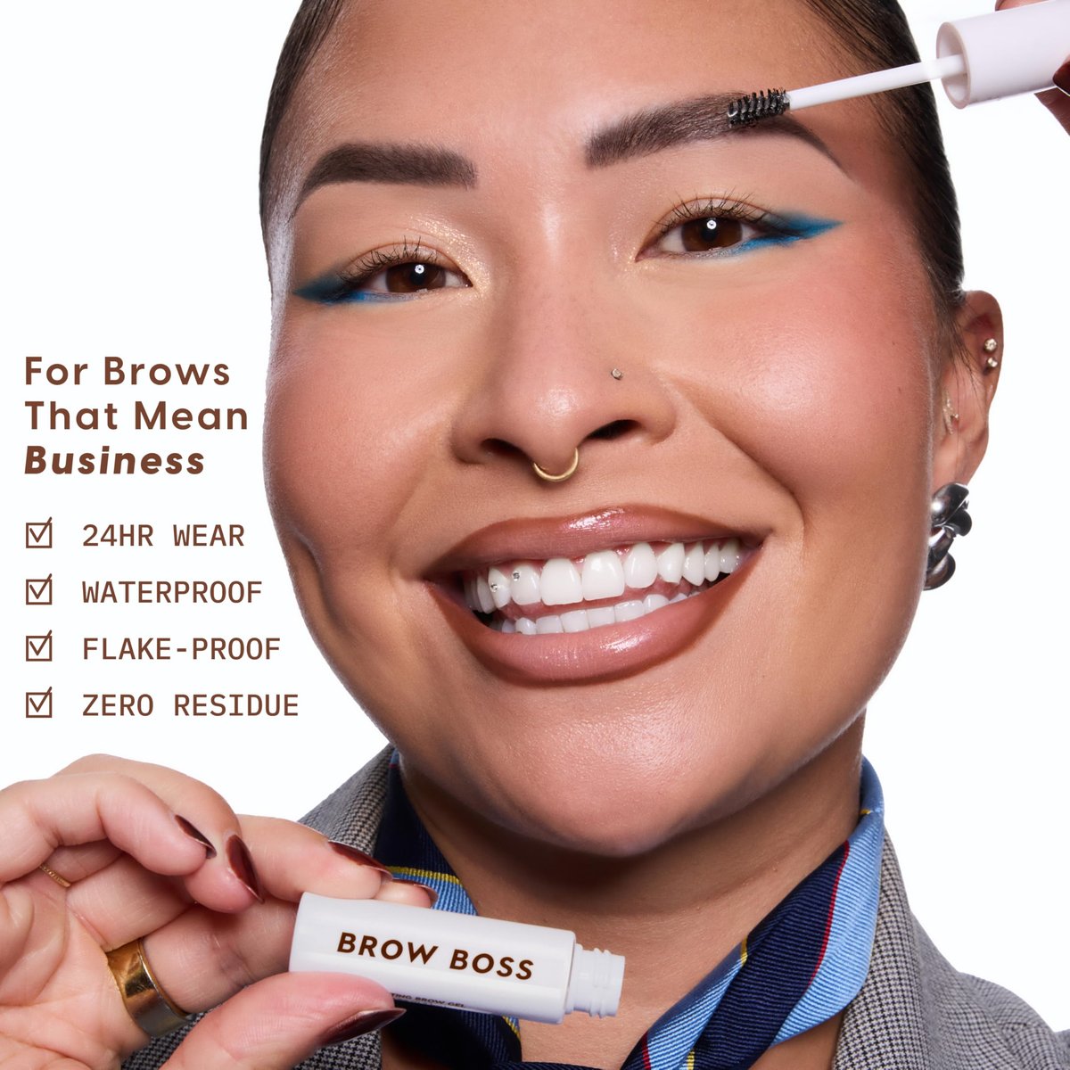 ColourPop Brow Boss Clear Brow Gel - 24HR Lifting Waterproof Eyebrow Gel, Flake-Proof & Zero Residue, Sculpted Hold & Lamination Effect, Infused with Panthenol & Rosemary Extract (0.23 Fl Oz) - görsel 9