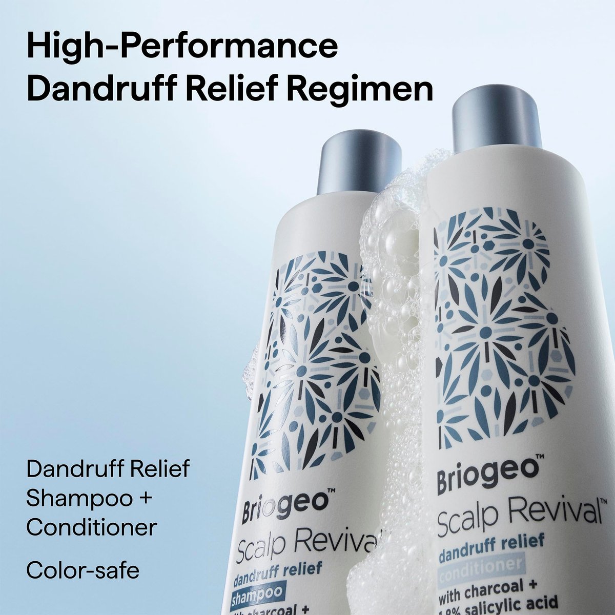Briogeo Scalp Revival Dandruff Relief Shampoo with Charcoal + 3% Salicylic Acid - Daily Anti-Dandruff Shampoo for Flakes, Itch & Irritation - Color-Safe - Vegan & Cruelty-Free - 8.4 fl oz Avelisse