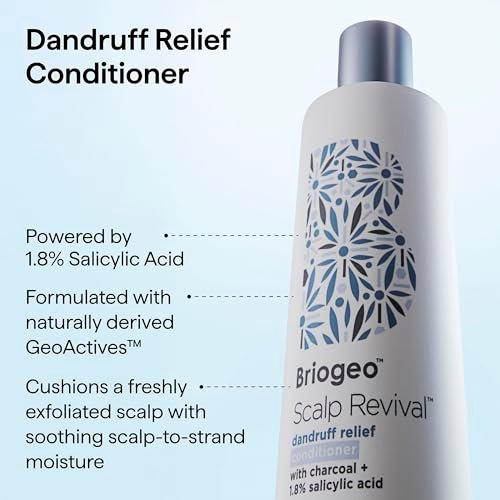 Briogeo Scalp Revival Dandruff Relief Conditioner with Charcoal & 1.8% Salicylic Acid – Daily Anti-Dandruff Conditioner for Flakes, Itch & Irritation – Color-Safe, Vegan & Cruelty-Free – 8.4 fl oz Avelisse