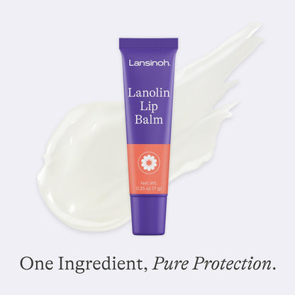 Lansinoh Lanolin Lip Balm, 2 Pack, 0.25 oz Each - Ultra-Moisturizing Lip Care with Natural Lanolin for Dry, Chapped Lips