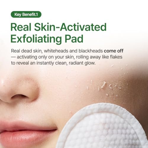 PURITO PEEL SHOT Exfoliating Pad – Charcoal & Enzyme Deep Clean for Blackheads, Whiteheads & Pores – Gentle Daily Exfoliation for Instant Glow & Smooth Texture – Korean Skincare, 8 Pads - görsel 8