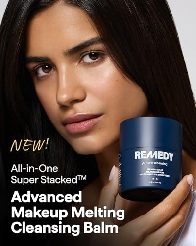 Derm Dissolve Cleansing Balm – Pre-Cleansing Remedy Melts Makeup & Sunscreen, Fragrance Free with Ceramides, Safflower Lipids & Centella, by Dermatologist Dr. Shah, 1.5 Fl Oz