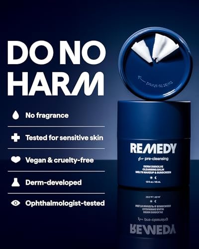 Derm Dissolve Cleansing Balm – Pre-Cleansing Remedy Melts Makeup & Sunscreen, Fragrance Free with Ceramides, Safflower Lipids & Centella, by Dermatologist Dr. Shah, 1.5 Fl Oz - görsel 16