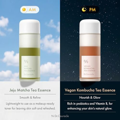 Dr.Ceuracle Jeju Matcha Tea Essence - Skin Purifying Milky Toner with Matcha Extract, 9-Peptide, Ceramide, Korean Skincare Essence (150 ml / 5.07 fl. oz.) Avelisse