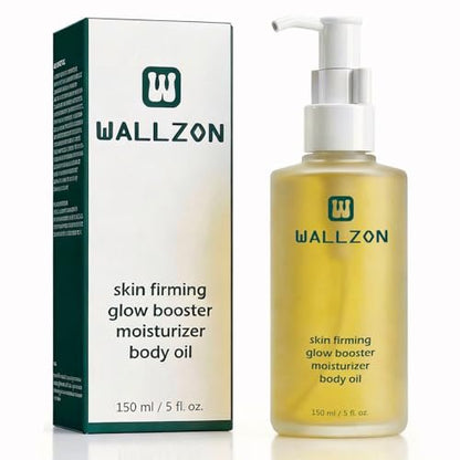 WALLZON Undaria Extract Body Oil 5 Oz – Seaweed & Botanical Oil for Firming, Elasticity & Deep Moisture, Lightweight Non-Greasy, Golden Scented Avelisse