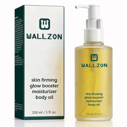 WALLZON Undaria Extract Body Oil 5 Oz – Seaweed & Botanical Oil for Firming, Elasticity & Deep Moisture, Lightweight Non-Greasy, Golden Scented Avelisse