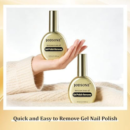 JODSONE 16.5ml 2Pcs Gel Nail Polish Remover – No Soaking or Wrapping, Easy & Quick Removal at Home