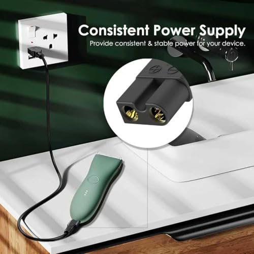 5V USB Charger Compatible with Meridian Trimmer - Replacement Charging Cable for M2B, M2C, M2A, M2G, MEC102A Electric Razors Avelisse