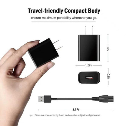 5V USB Charger Compatible with Meridian Trimmer - Replacement Charging Cable for M2B, M2C, M2A, M2G, MEC102A Electric Razors Avelisse