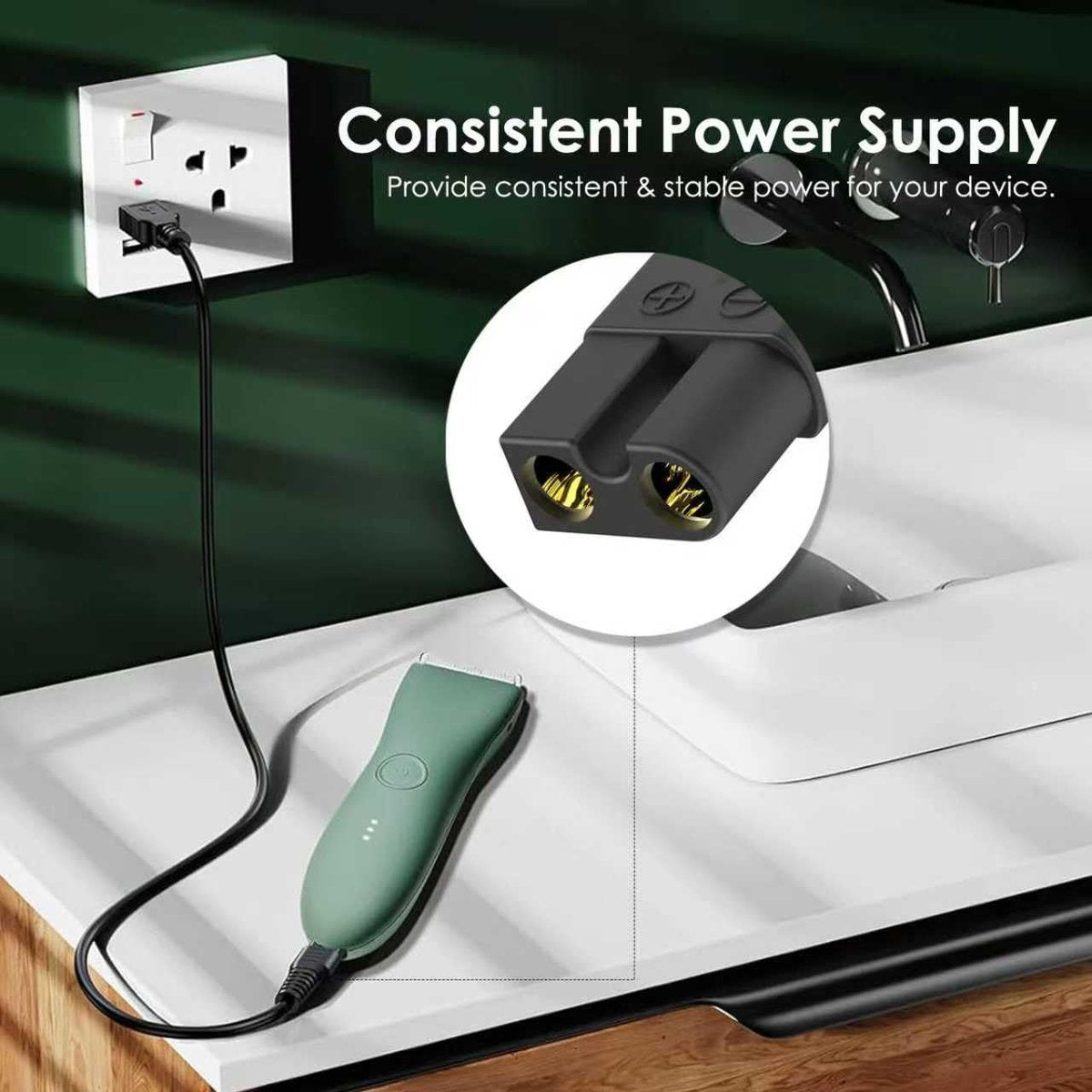5V USB Charger Compatible with Meridian Trimmer - Replacement Charging Cable for M2B, M2C, M2A, M2G, MEC102A Electric Razors Avelisse