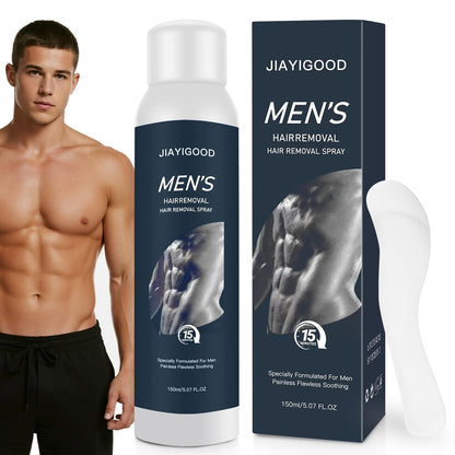 Men's Hair Removal Spray – Plant Extract Depilation, Soothing Formula for Armpits, Chest, Back, Legs & Body, Gentle for All Skin Types Avelisse