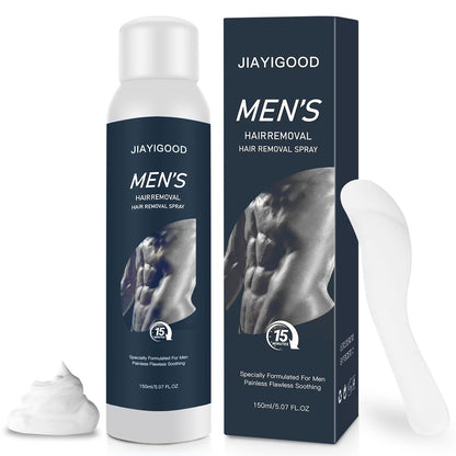 Men's Hair Removal Spray – Plant Extract Depilation, Soothing Formula for Armpits, Chest, Back, Legs & Body, Gentle for All Skin Types Avelisse