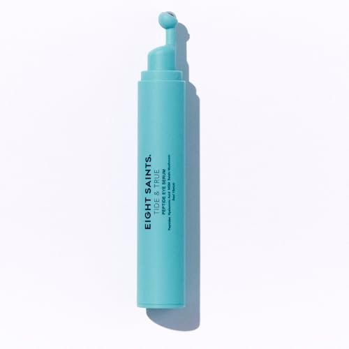 Eight Saints Tide & True Peptide Eye Serum - Under Eye Roller Ball for Puffiness, Dark Circles & Fine Lines with Peptides, Hyaluronic Acid, Reishi Mushroom, 0.5 fl oz Avelisse