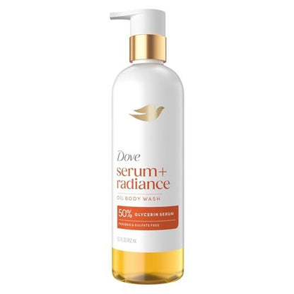Dove Serum+ Shower Oil Body Wash with Jojoba & Monoi Flower Oils, Radiance Hydrating Cleanser, 15.3 fl oz Avelisse