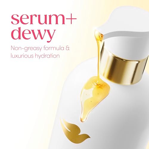 Dove Serum+ Shower Oil Body Wash with Coconut & Geranium Oil, Dewy Hydrating Cleanser for Soft Skin, 15.3 fl oz Avelisse