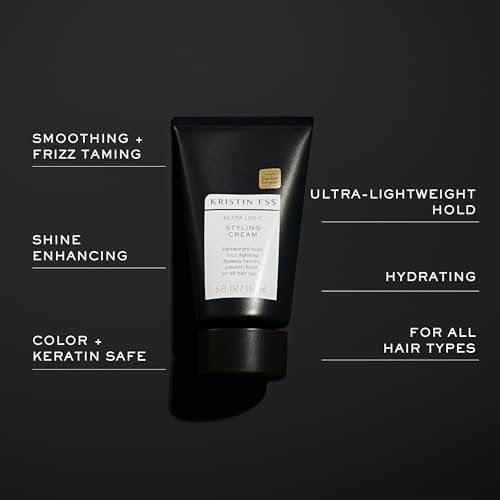 Kristin Ess Ultra Light Styling Curl Cream - Lightweight Hold, Frizz Control & Shine for Defined Curls and Waves - Vegan & Color Safe - görsel 9