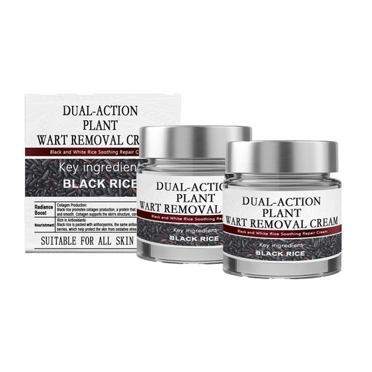 KeraErase Dual-Action Renewal Cream – Black & White Rice Soothing Repair Body Serum, All Skin Types, 2-Pack Avelisse