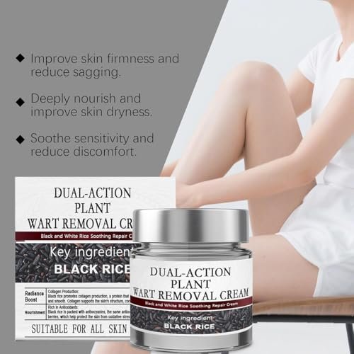 KeraErase Dual-Action Renewal Cream – Black & White Rice Soothing Repair Body Serum, All Skin Types, 2-Pack Avelisse